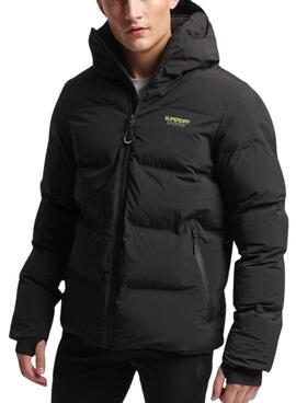 Giacca Superdry Hooded Boxy Puffer Nero Uomo