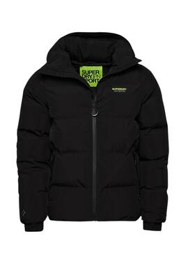 Giacca Superdry Hooded Boxy Puffer Nero Uomo