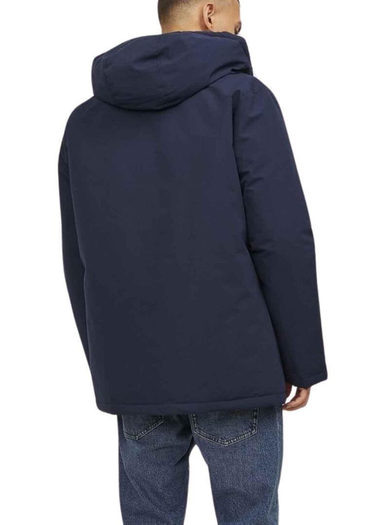 Parka Jack & Jones Circuito Blu Navy per Uomo