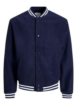 Giacca Jack & Jones Zac Bomber Blu Navy Uomo