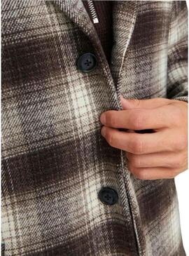 Cappotto Jack and Jones Zac a quadri per uomo.