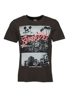 T-Shirt Superdry Photographic Skate Marrone Uomo