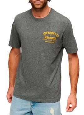 T-Shirt Superdry Workwear Trade Grigio per Uomo