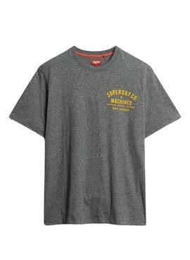 T-Shirt Superdry Workwear Trade Grigio per Uomo