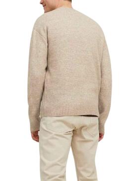 Pullover Jack & Jones Jerry Beige per Uomo