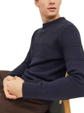 Pullover Jack & Jones Jerry Blu Navy per Uomo