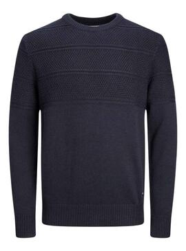 Pullover Jack & Jones Jerry Blu Navy per Uomo