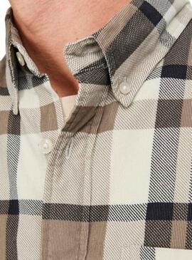 Camicia Jack & Jones Blubrook Quadri Marrone