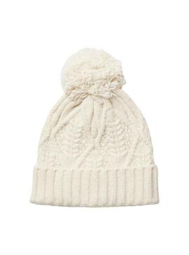 Cappello Pieces Jordyn Beige per Donna