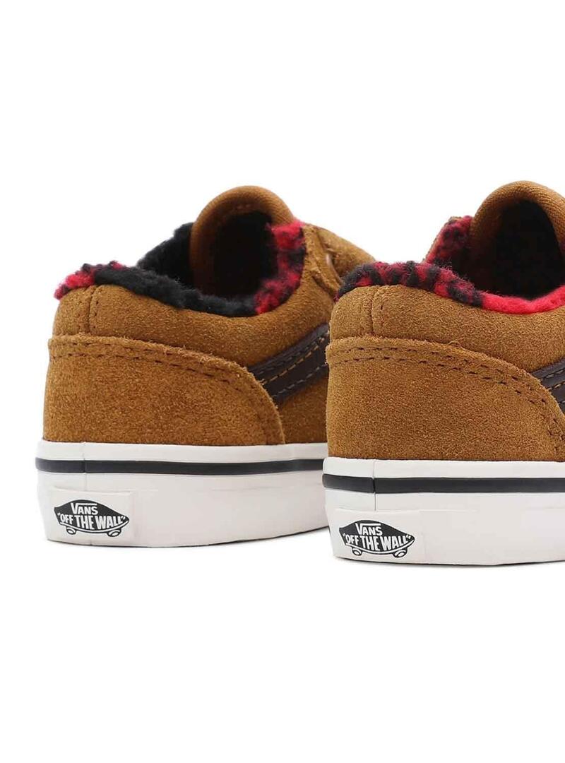 Vans alte bambino marrone cheap