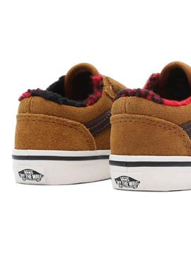 Sneakers Vans Td Old Skool V Marrone per Baby
