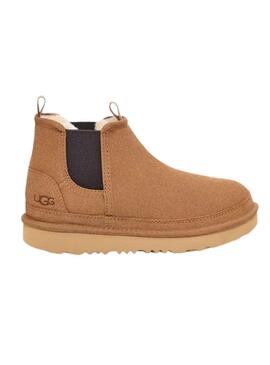 Stivali UGG Neumel Chelsea Chestnut per bambini.