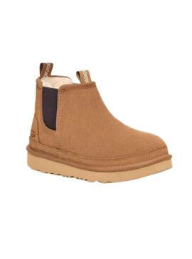Stivali UGG Neumel Chelsea Chestnut per bambini.