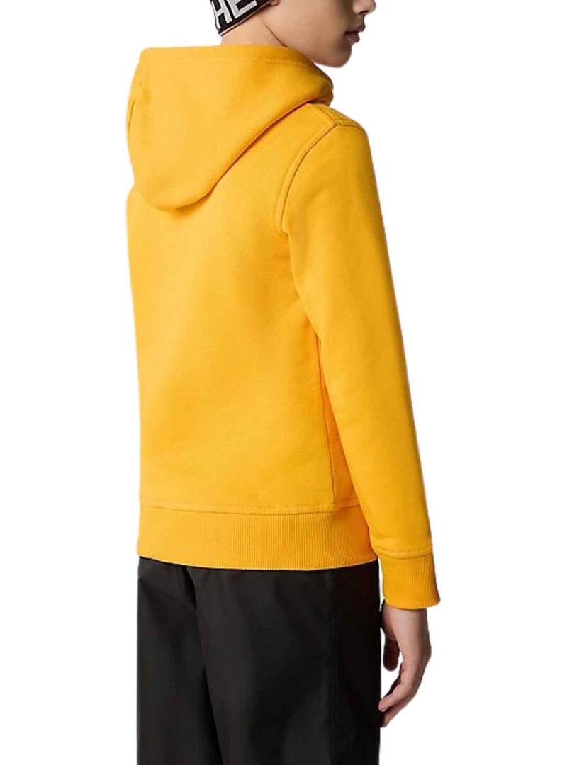 Felpa The North Face Drew Peak Giallo Bambino