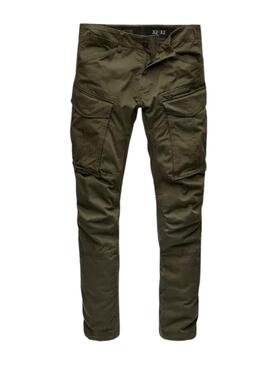 Pantaloni G-Star Rovic Zip Regular Verde Uomo