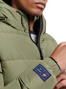 Giacca Superdry Sports Puffer Verde per Uomo