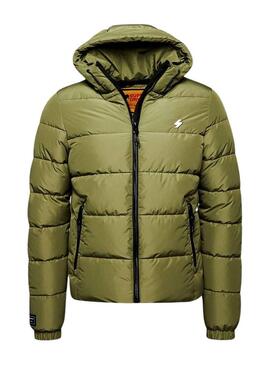 Giacca Superdry Sports Puffer Verde per Uomo