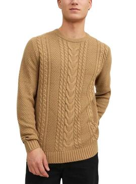 Pullover Jack & Jones Craig Knit Marrone Uomo