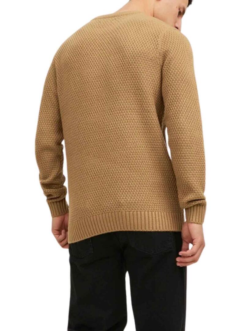 Pullover Jack & Jones Craig Knit Marrone Uomo