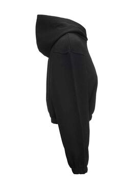 Felpa Kappa Ginny Organic Crop Nero per Donna
