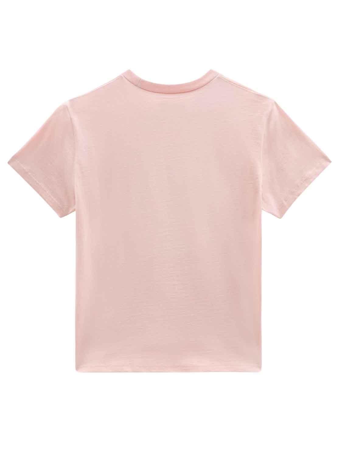T-Shirt Vans Checker Box Rosa per Bambina