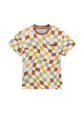 T-Shirt Vans Checker Print Multi per Bambino e Bambina