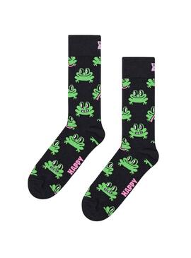 Calzini Happy Socks Frog Neros Uomo e Donna