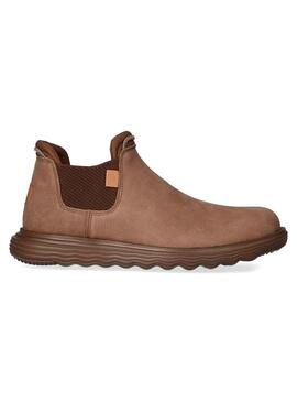 Stivali Hey Dude Branson in pelle marrone per uomo