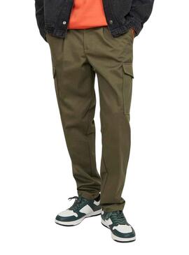 Pantaloni Jack & Jones Bill Pulito Cargo Verde