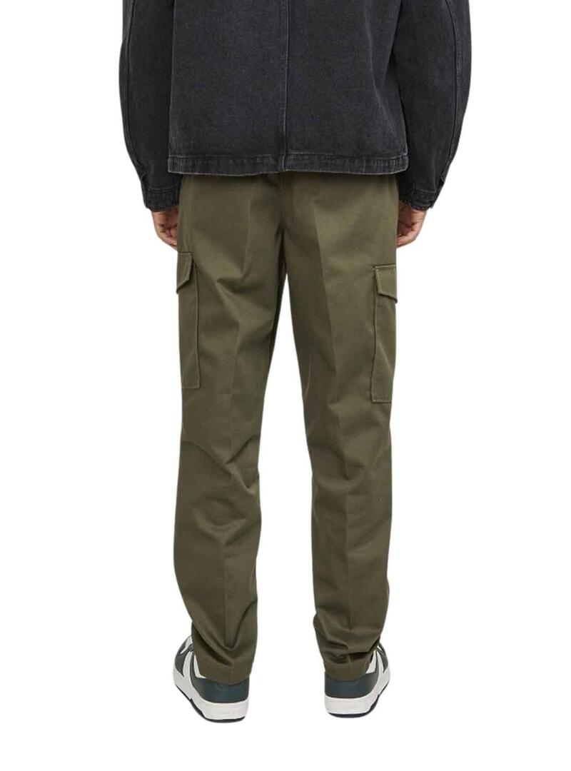 Pantaloni Jack & Jones Bill Pulito Cargo Verde