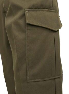 Pantaloni Jack & Jones Bill Pulito Cargo Verde