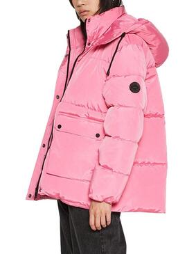 Giubbotto Only Nora Short Puffer Rosa per Donna