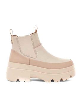 Stivales UGG Chelsea Brisbane Beige per Donna