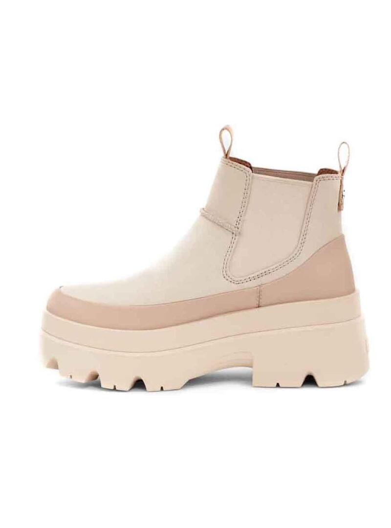 Stivales UGG Chelsea Brisbane Beige per Donna