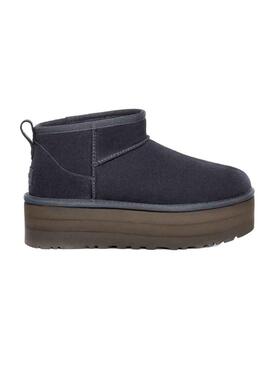 Stivales Ugg Classic Ultra Mini Plataforma Blu Navy