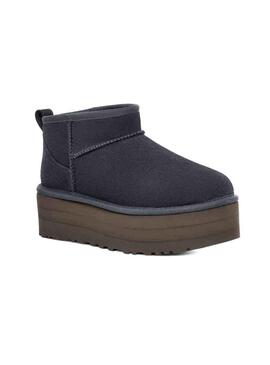 Stivales Ugg Classic Ultra Mini Plataforma Blu Navy