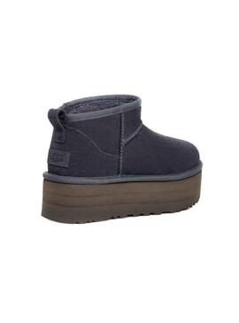 Stivales Ugg Classic Ultra Mini Plataforma Blu Navy