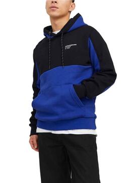 Felpa Jack & Jones Force Block Blu Uomo