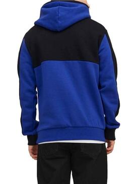 Felpa Jack & Jones Force Block Blu Uomo