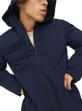 Parka Jack & Jones Payne Blu Navy per Uomo