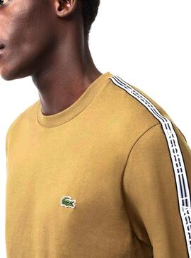 T-Shirt Lacoste Tee Shirt Marrone per Uomo