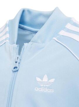 Tuta Adidas Superstar Celeste Bambina e Bambino
