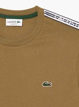 T-Shirt Lacoste Tee Shirt Marrone per Uomo