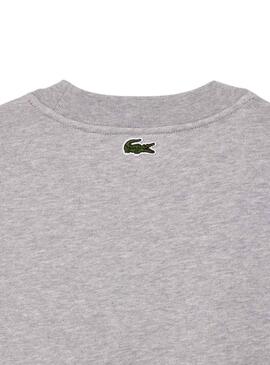 Felpa Lacoste Loose Fit Grigio per Uomo