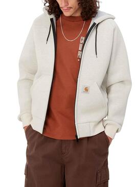 Felpa Carhartt Car-Lux Grigio per Uomo