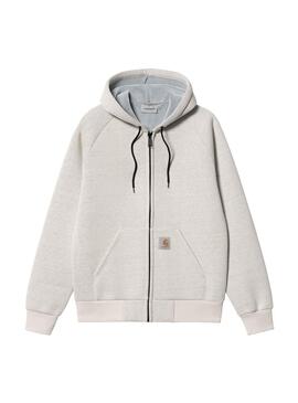Felpa Carhartt Car-Lux Grigio per Uomo