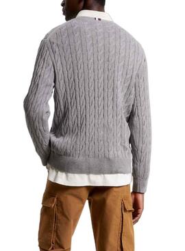 Pullover Tommy Hilfiger Classic Grigio per Uomo