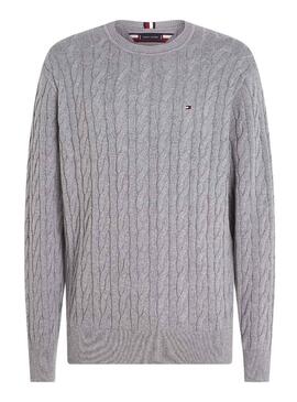 Pullover Tommy Hilfiger Classic Grigio per Uomo