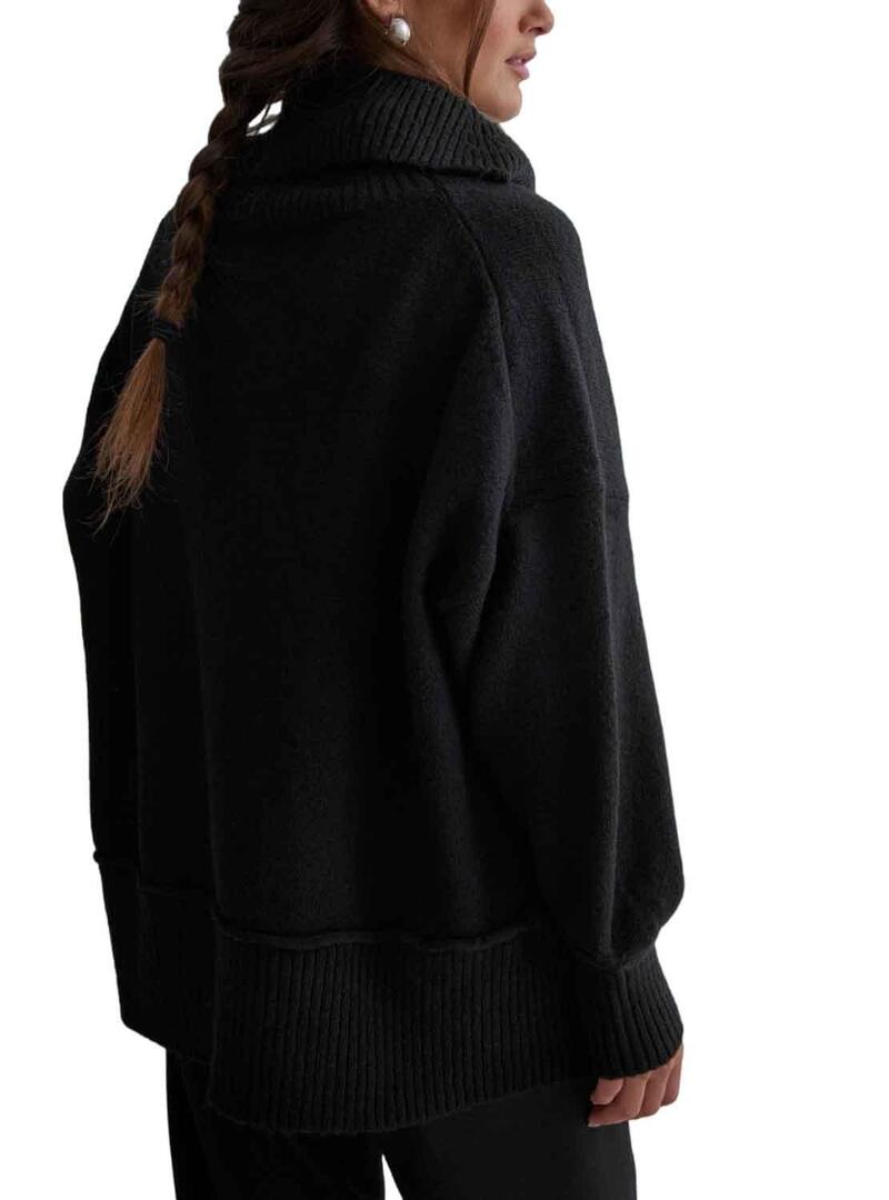 Pullover Only Hazel Con collo ad anello Nero per Donna