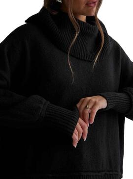 Pullover Only Hazel Con collo ad anello Nero per Donna